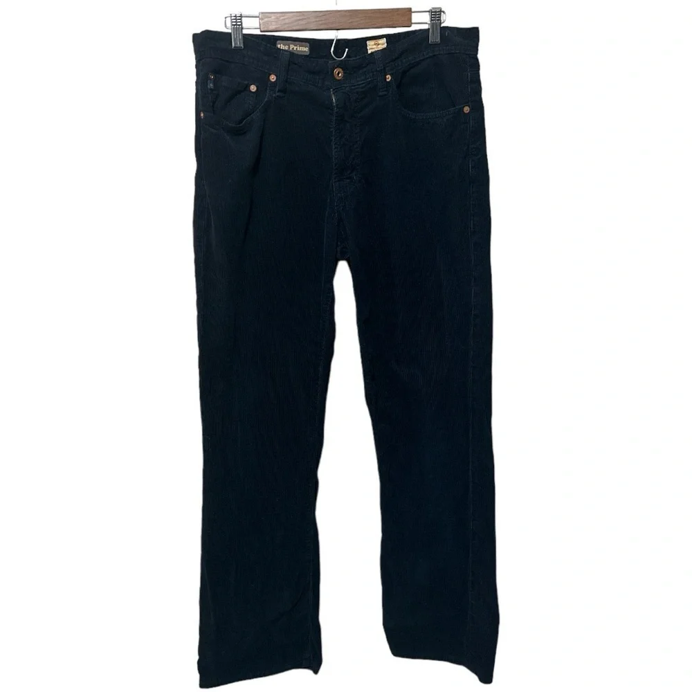 EUC - AG Adriano Goldschmied The Prime Coduroy Pants - black - size 34x32